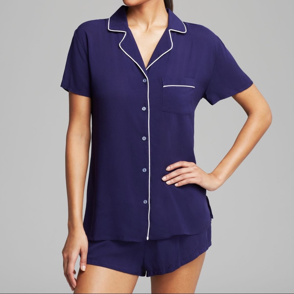 Splendid Pajama Shorts Set in Navy